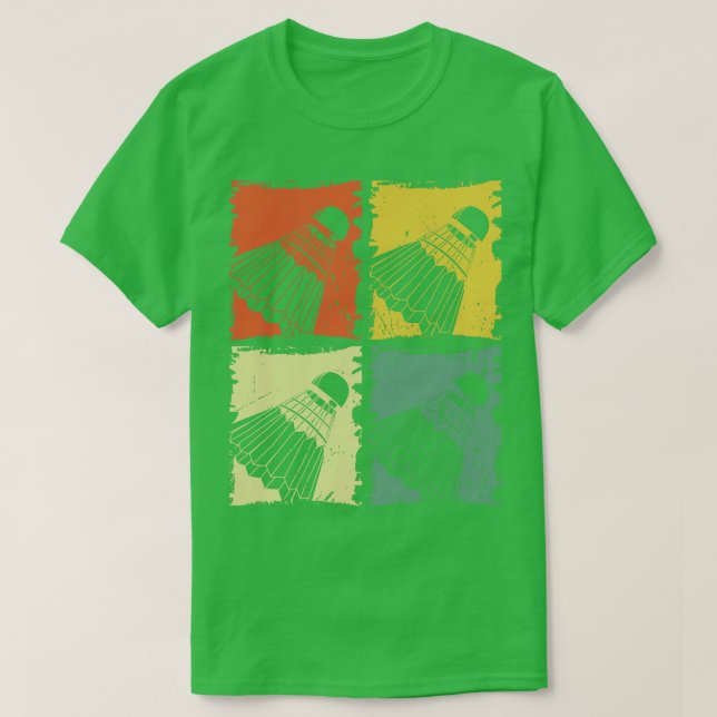 Shuttlecocks Badminton Ball Badminton Player T-Shirt (Design Front)
