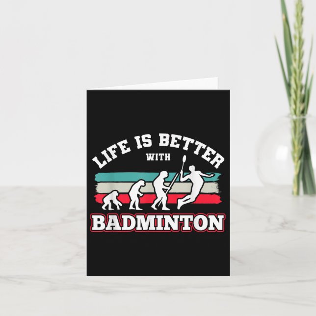 Shuttles Badminton  Card (Front)