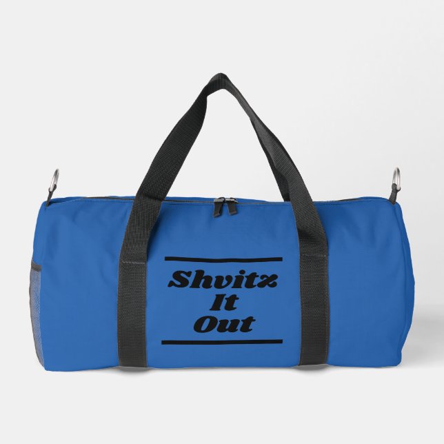 Shvitz Blue Gym Bag (Back)