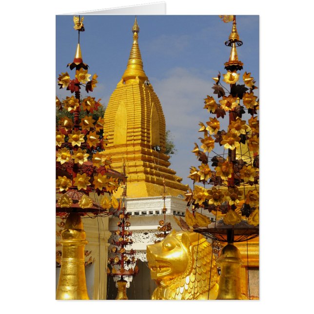 Shwe Zigon Pagoda complex in Bagan (Pagan), (Front)