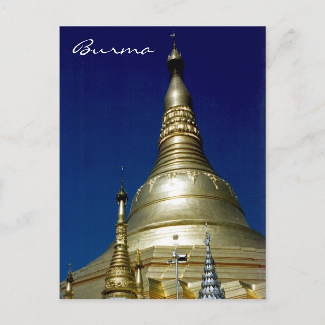 shwedagon burma postcard (Front)