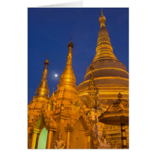 Shwedagon Pagoda at night, Myanmar