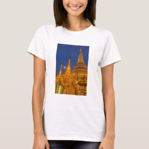 Shwedagon Pagoda at night, Myanmar T-Shirt