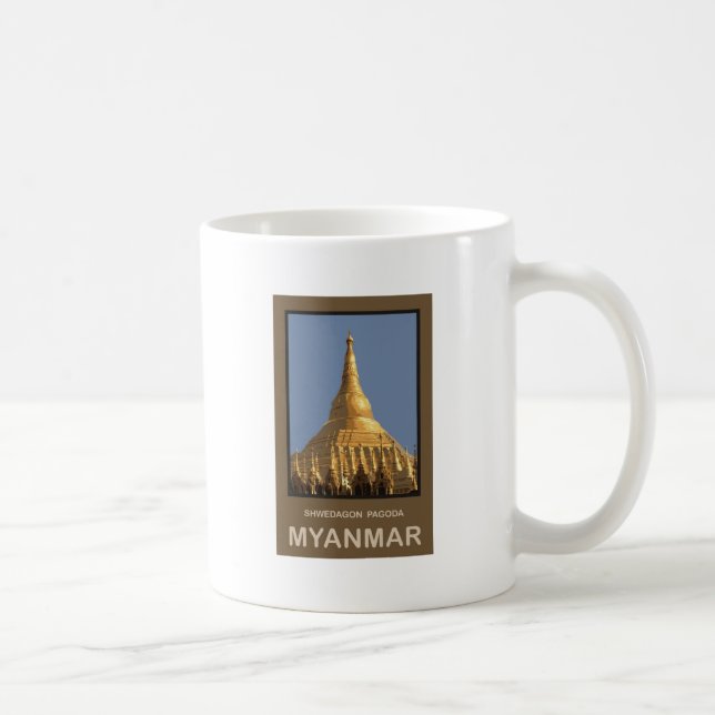Shwedagon Pagoda Yangon Myanmar Coffee Mug (Right)