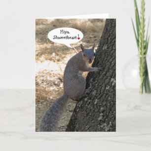 Shweetheart Squirrel Valentine's Day Card