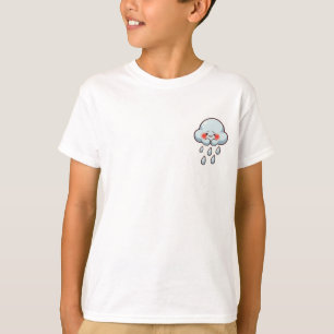 Shy Blushing Raincloud Kids T-Shirt