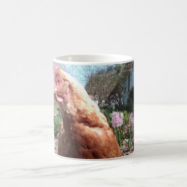 Shy Chicken Coffee Mug (Center)