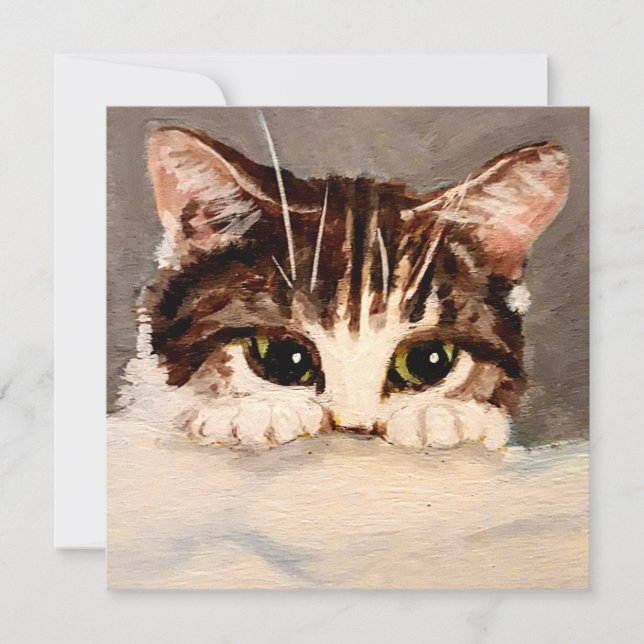 Shy & Curious Tabby Kitten  (Front)