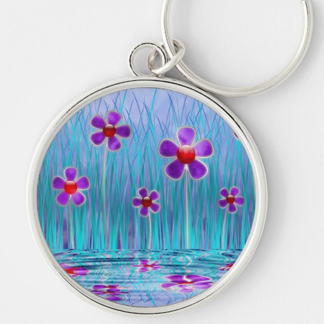 Shy Daisies Keychain (Front)