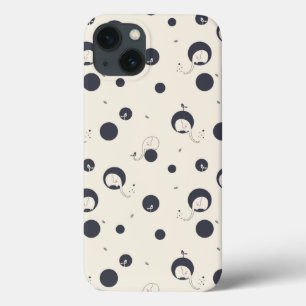 Shy Elephant Pattern iPhone 13 Case