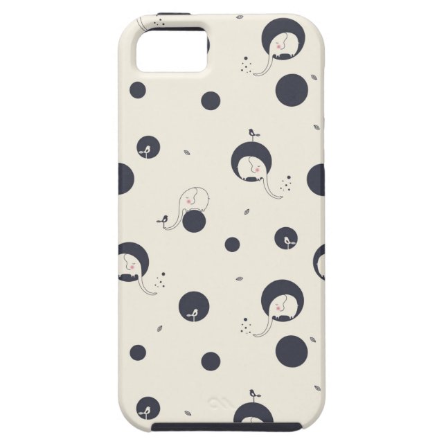 Shy Elephant Pattern Case-Mate iPhone Case (Back)