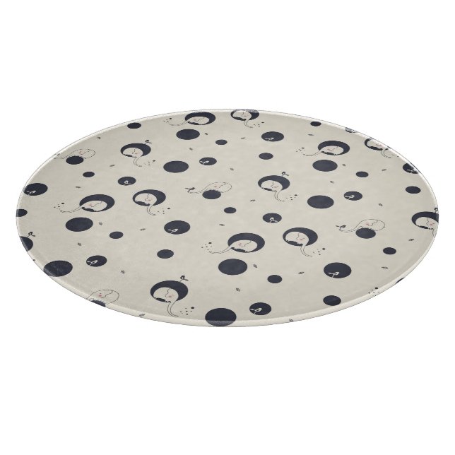 Shy Elephant Pattern Cutting Board (Corner)