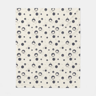 Shy Elephant Pattern Fleece Blanket