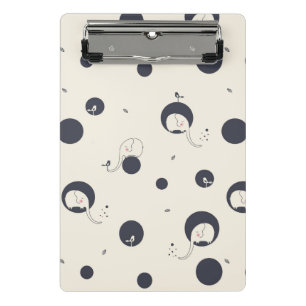 Shy Elephant Pattern Mini Clipboard