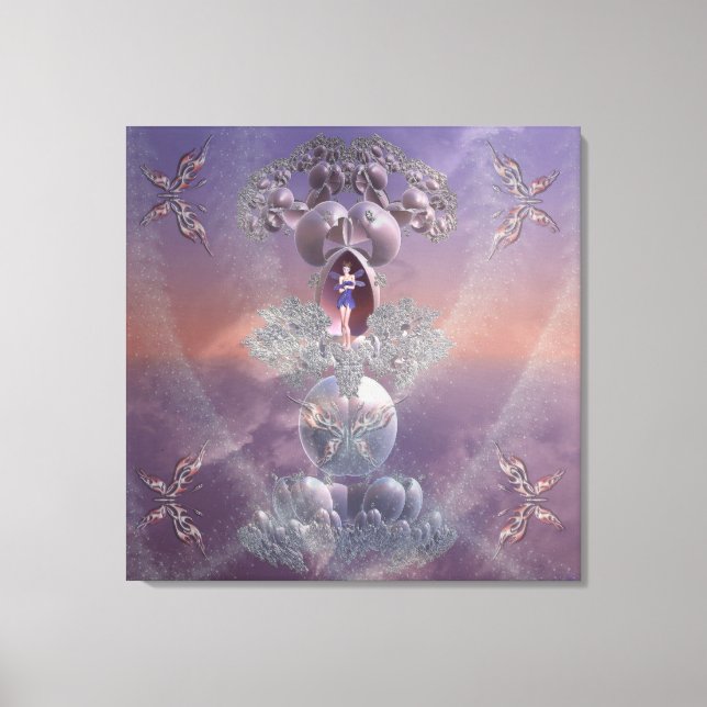 Shy Fairy Queen Canvas Print (Front)