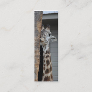 "Shy Giraffe" Bookmark Mini Business Card