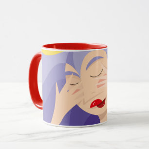 Shy girl mug