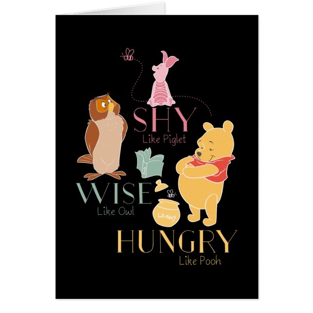 Shy Like Piglet, Wise Like Owl, Hungry Like Pooh (Front)