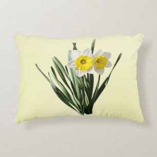 Shy Little Daffodil Accent Pillow