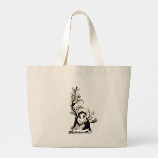 Shy Mr. Leaf Large Tote Bag