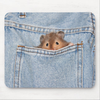 shy peekaboo mouse pad
