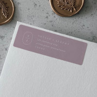 SHYLAH Elegant Lilac Mauve Return Address Labels