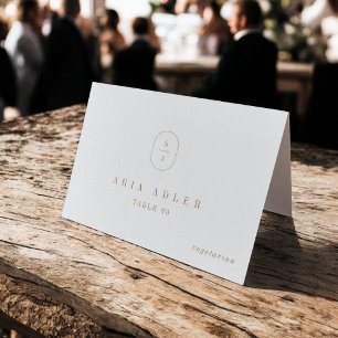 SHYLAH Géométrique Gold Minimale Mariage Cartes de