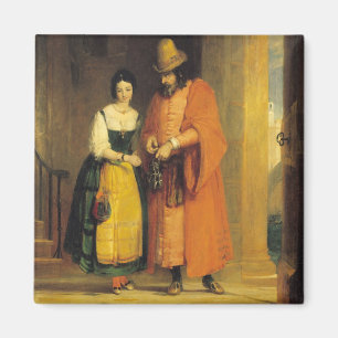 Shylock and Jessica from 'The Merchant of Venice', Magnet