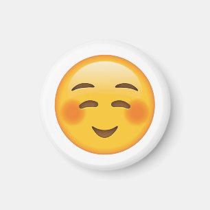 Shyly Smiling Face - Emoji Magnet