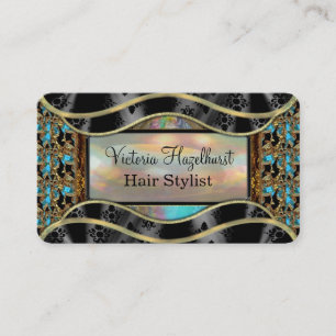 Shyvee Damask Elegant Professional 2" Pearl Business Card