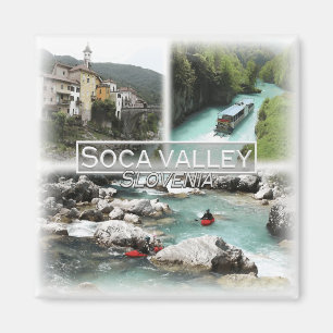 SI0017 Europe, Slovenia, Soca valley, Fridge Magnet