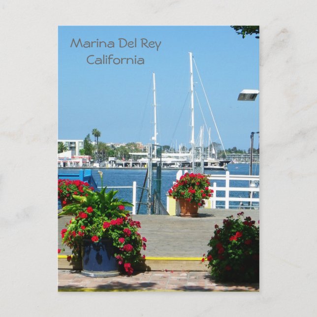 Si Belle Carte Postale Marina Del Rey ! (Devant)