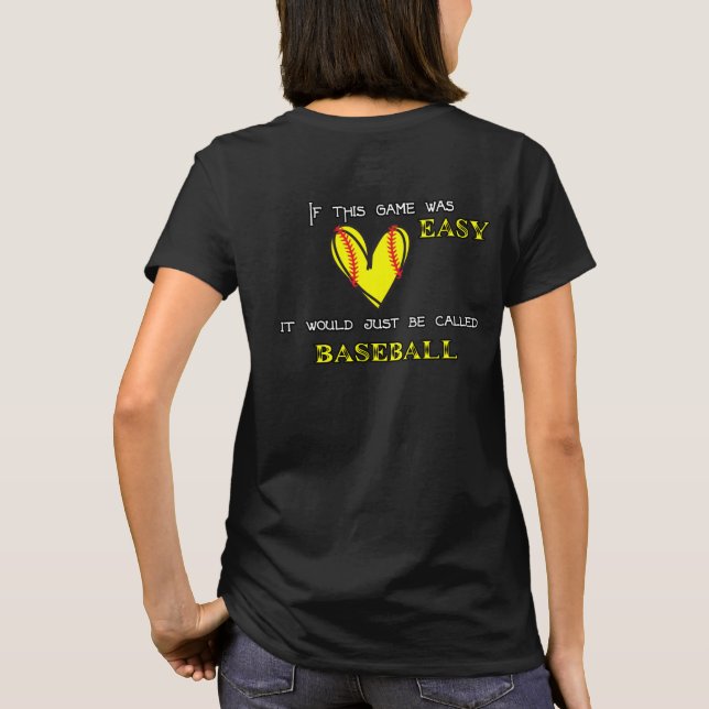 "Si Ce Jeu Était Facile" T-Shirt (Dos)