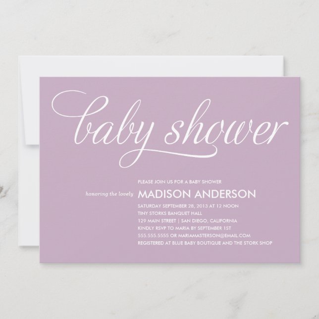 SI DOUCE | INVITATION BABY SHOWER (Devant)