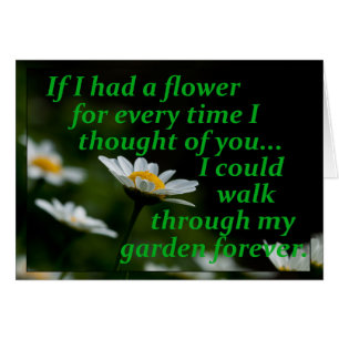 Si j'avais une fleur pour chaque fois que je pensa