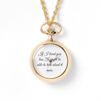 "Si je t'aimais" Montre citation Emma