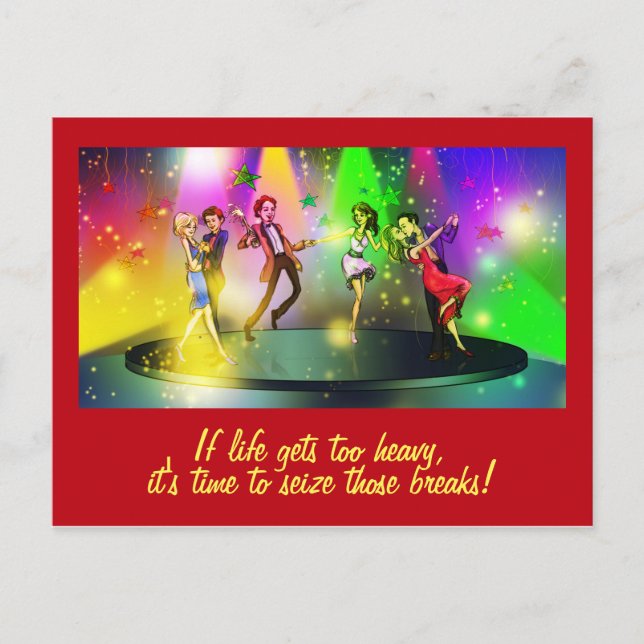 Si la vie devient trop lourde Carte Postale Inspir (Devant)