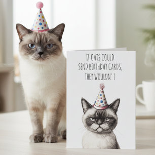 Si les chats pouvaient envoyer des cartes d'annive