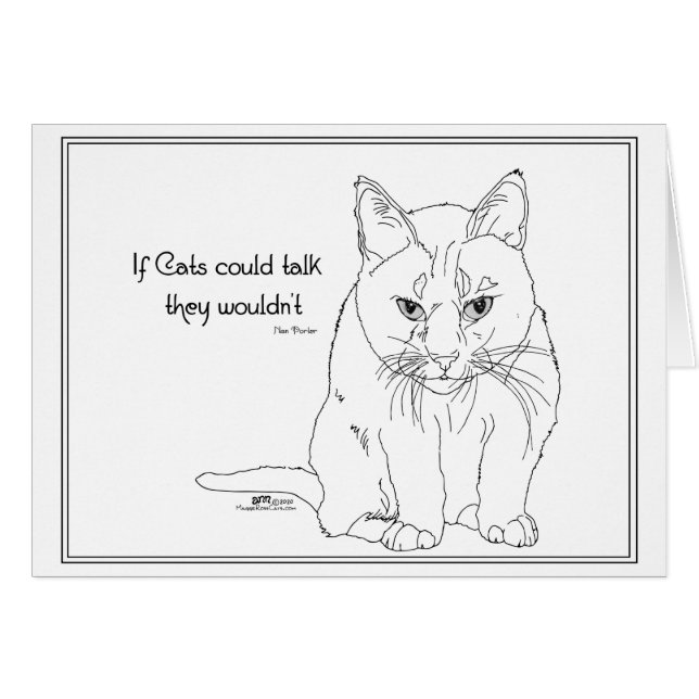 Si les chats pouvaient parler (Devant horizontal)