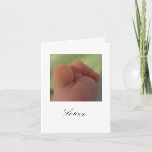 Si minuscule...Nouvelle carte bébé (Devant)