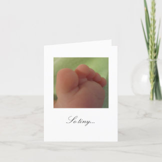 Si minuscule...Nouvelle carte bébé