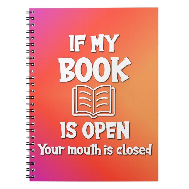 Si Mon Livre Est Ouvert, Votre Bouche Est Fermée (Devant)