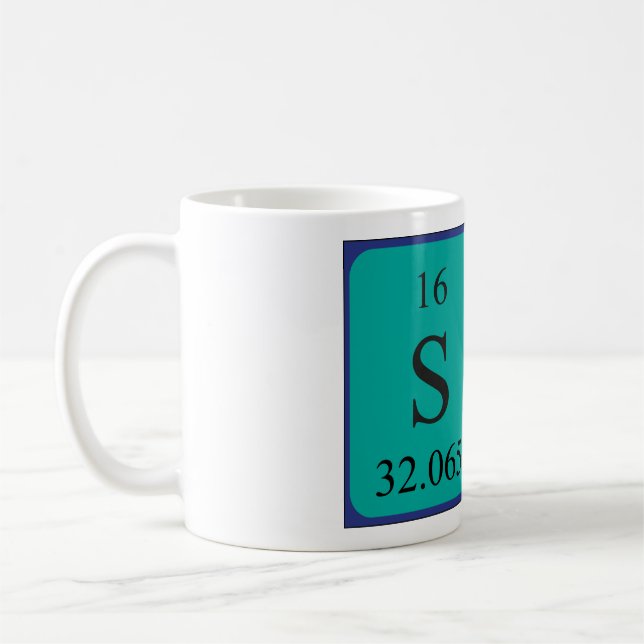 Si nom de table périodique mug 2 (Gauche)