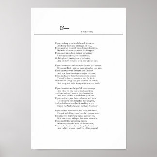 Si.. par Rudyard Kipling Poster