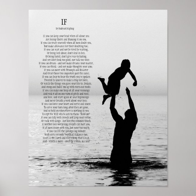 Si par Rudyard Kipling Poster 11 X 14 (Devant)