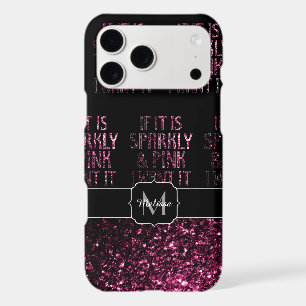 Si rose scintillant Je veux un motif Monogramme no