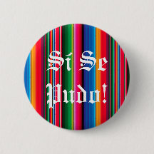 Si se pudo sarape zarape  pin button