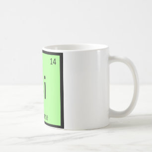 Si - Siamese Cat Chemistry Periodic Table Element Coffee Mug
