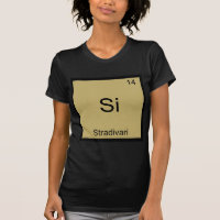 Si - Stradivari Funny Chemistry Element Symbol Tee
