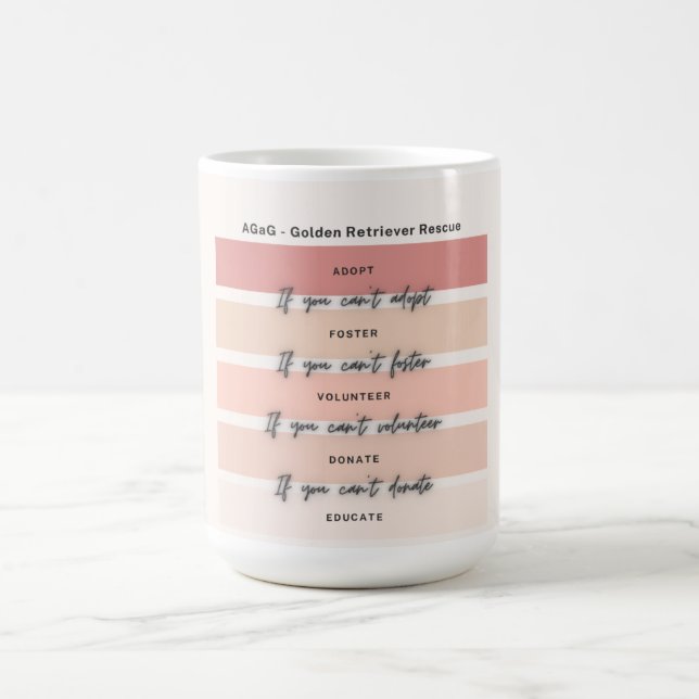 "Si tu ne peux pas adopter" Mug (Centre)